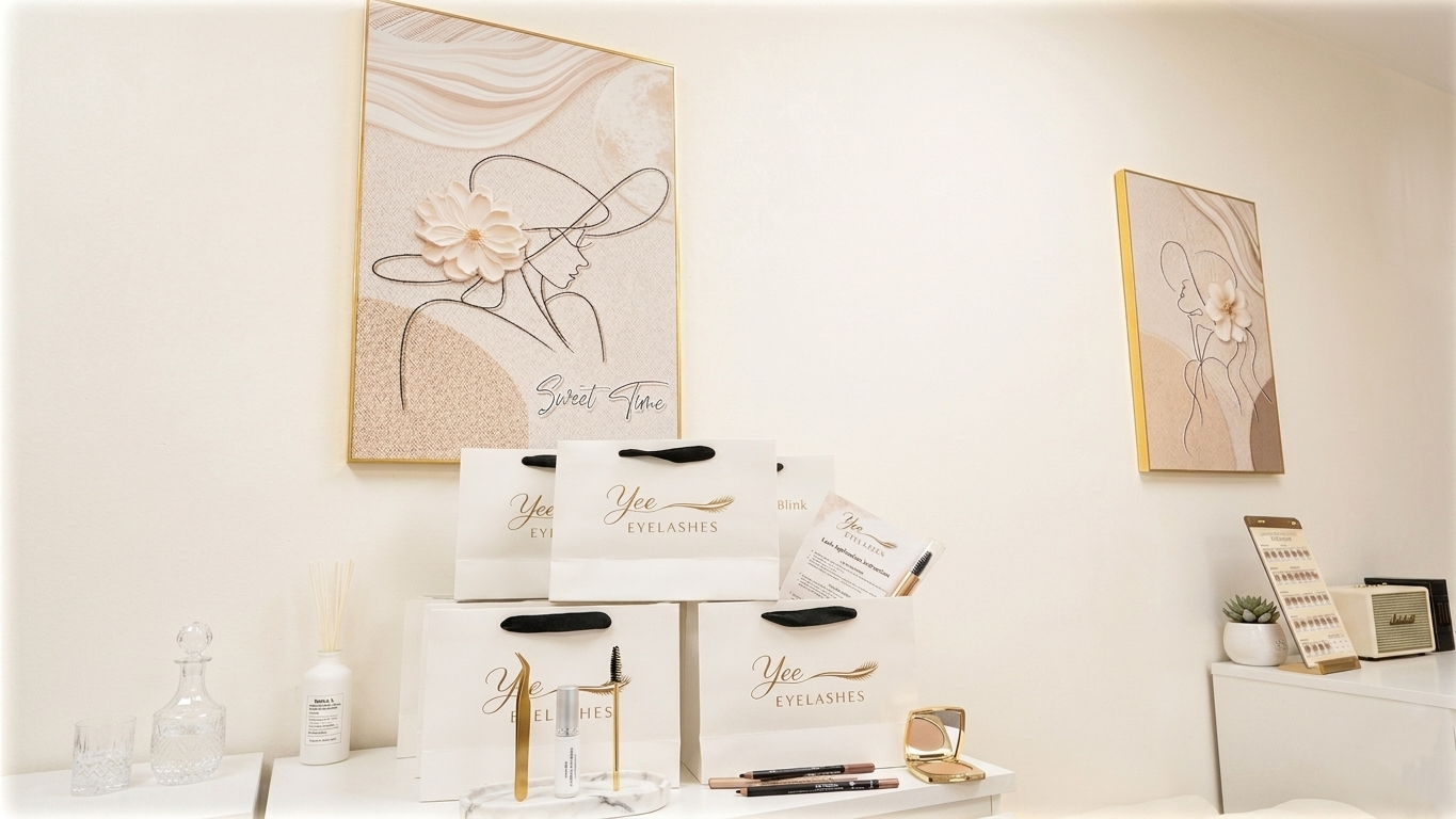 Yee Eyelashes brand display
